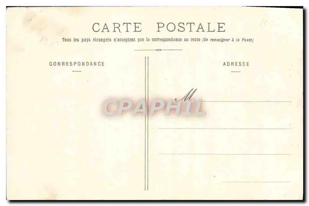Avallon - La Sous-Préfecture - Vue principale — Librairie Pothain, Avallon - Verso