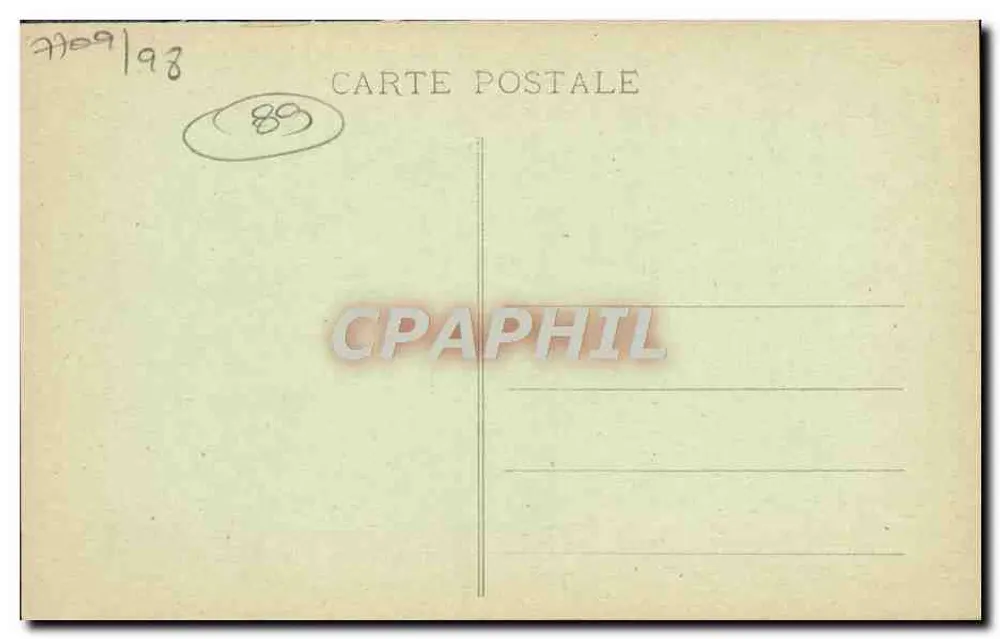 Avallon - Portal der Kirche Saint-Lazare (Rechte Seite) — Pothoin, Verlag Avallon, n° 182 - Rückseite