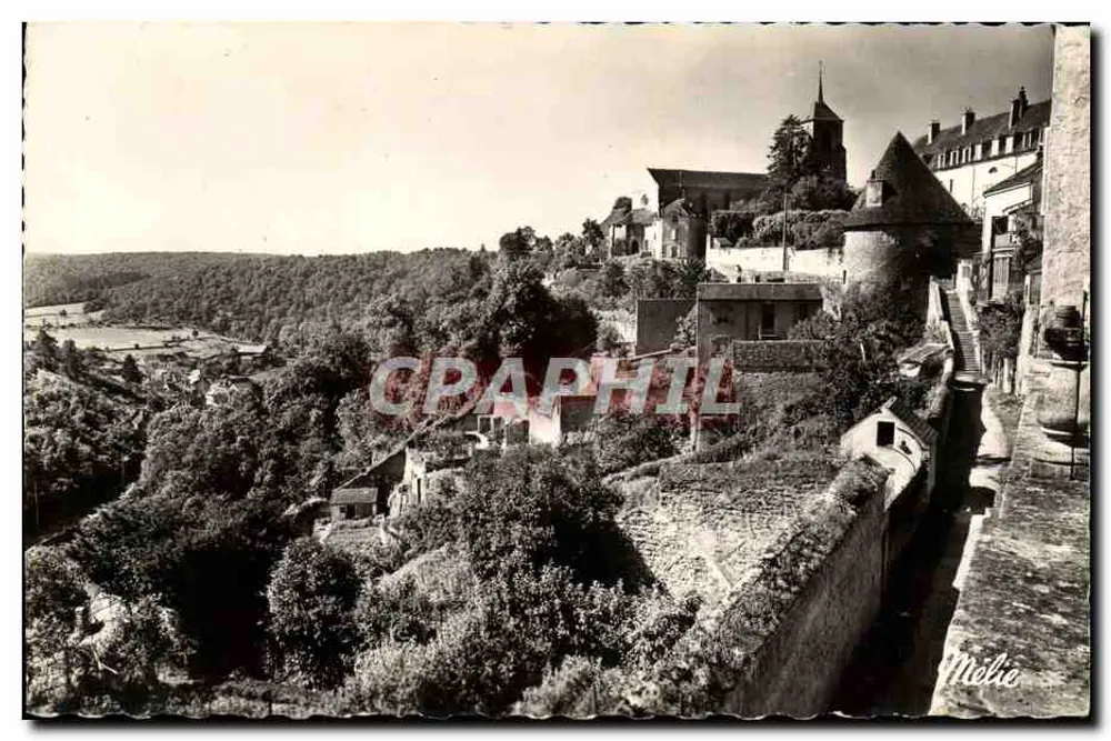 Avalon (Yonne) — Die Mauern und die Kirche St-Lazare — Edit. Melie - Vorderseite