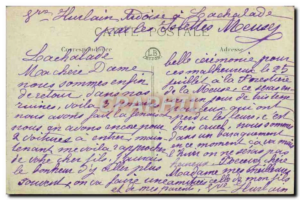 Tal des Cousin — Die malerischen Orte — Potbaya, Avallon - Rückseite
