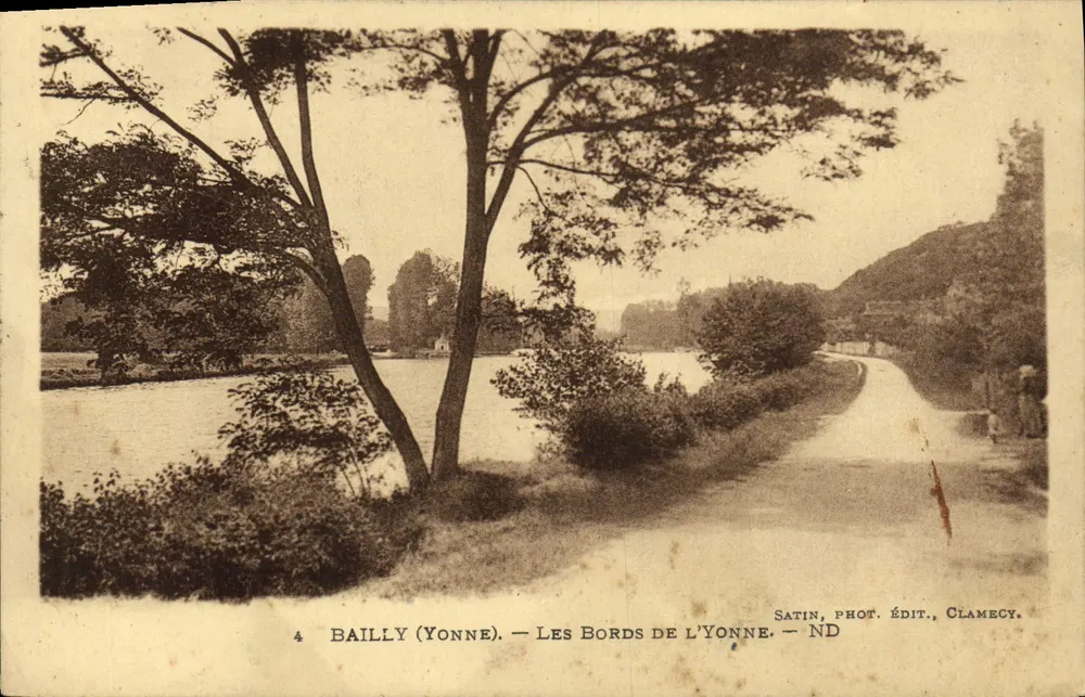 Bailly (Yonne) — As margens do rio Yonne — Satin, Fotografia, Edição, Clamecy - Frente