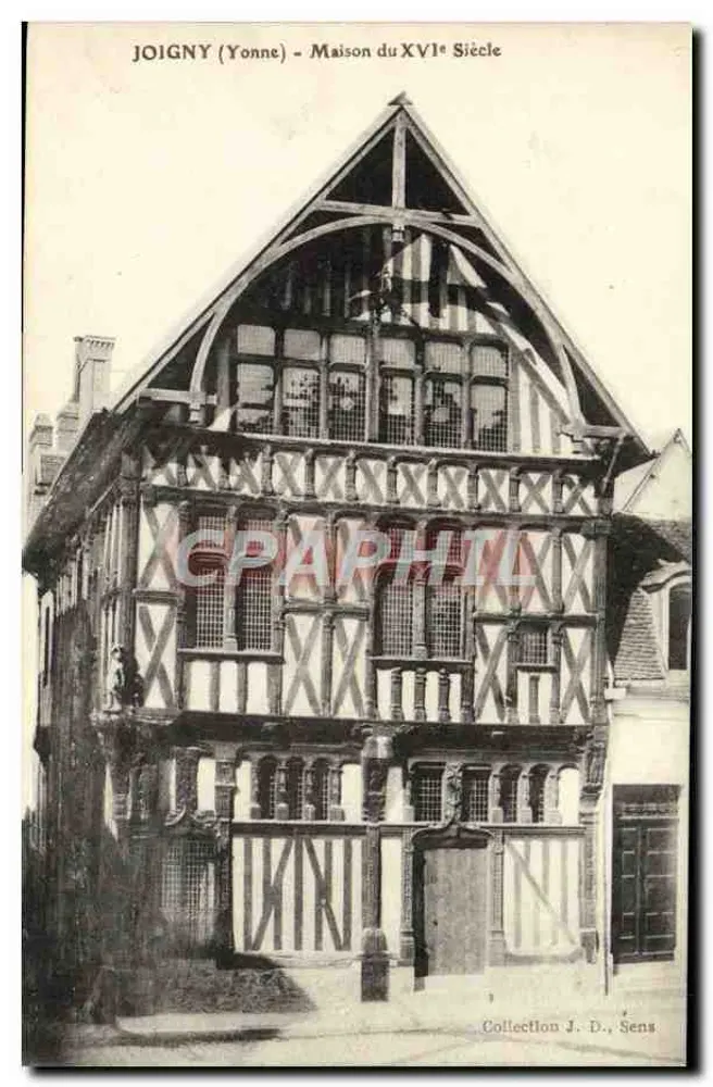 Joigny (Yonne) - Casa do século XVI — Coleção J. D., Sens - Frente