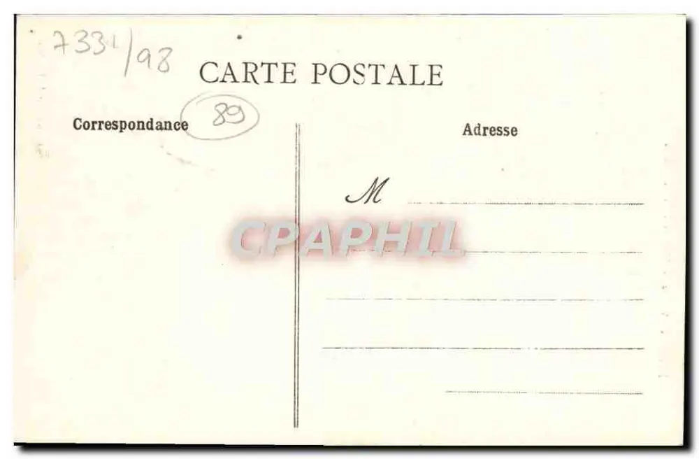 Joigny (Yonne) - Casa do século XVI — Coleção J. D., Sens - Verso