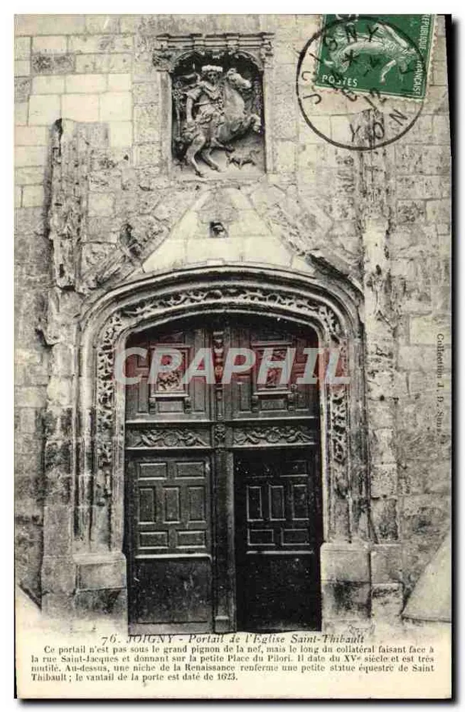Toligny - Portale della chiesa di San Tibault — editore A. D. Sauvage, n°76 - Recto