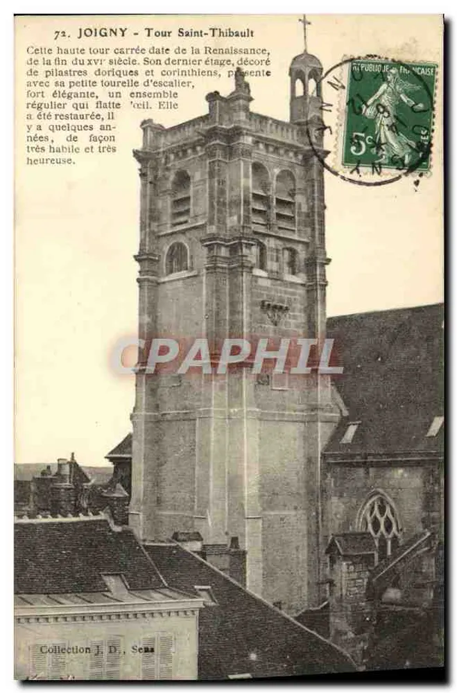 Joigny - Torre Saint-Thibault — Coleção J. D., Sens - Frente