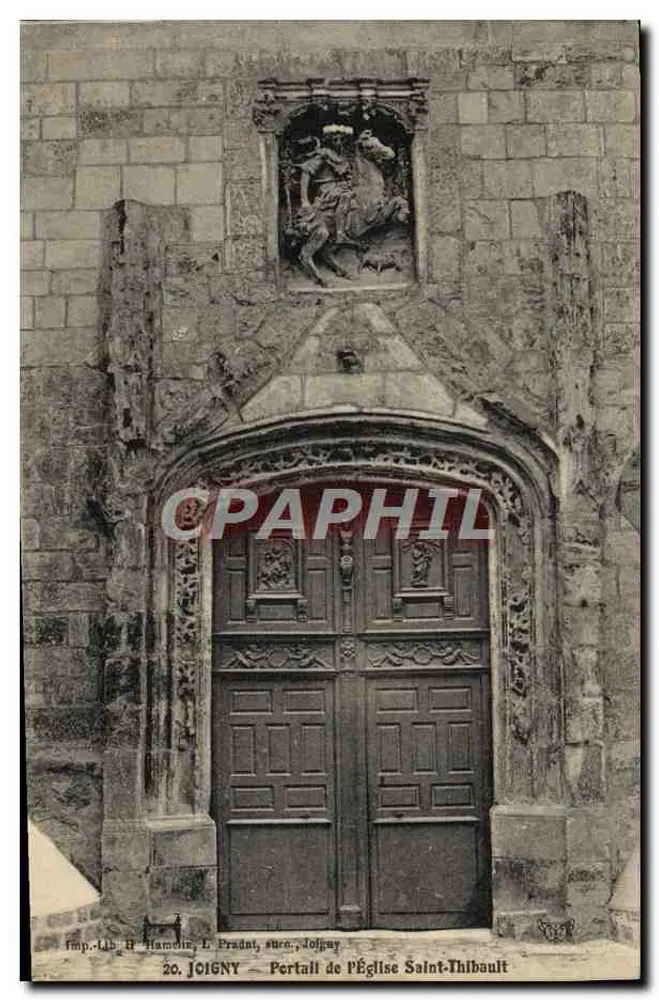 Portal da Igreja de São Tibúlio — Joigny — Imp. Lib. H. Hamelis, L. Pradat, suc. Joigny - Frente