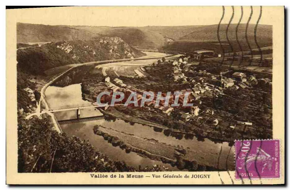 Vale do Meuse — Vista Geral de JOIGNY — editada por Léonp, Toulouse - Frente