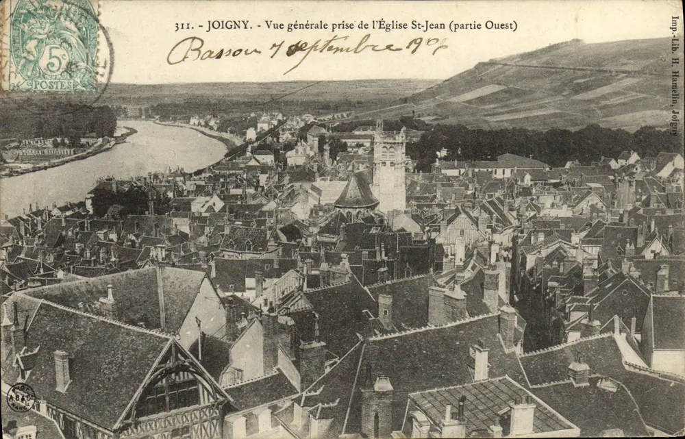 Joigny - Allgemeiner Blick vom St-Jean-Durf (westlicher Teil) — Imp. Lib. H. Hameau, Joigny, n° 311 - Vorderseite
