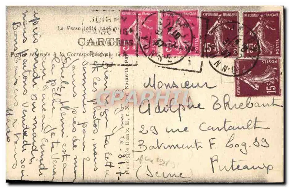 Joigny — Tumba de una condesa de Joigny — Ed. Soubie, Joigny - Reverso