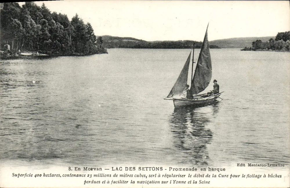 LAC DES SETTONS — Bootsfahrt — Verlag Montaron-Lemaitre - Vorderseite