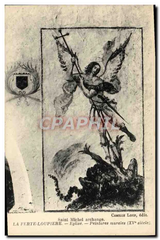 Sankt Michael der Erzengel — Wandmalereien der Kirche — Camille Louf, Verlag - Vorderseite