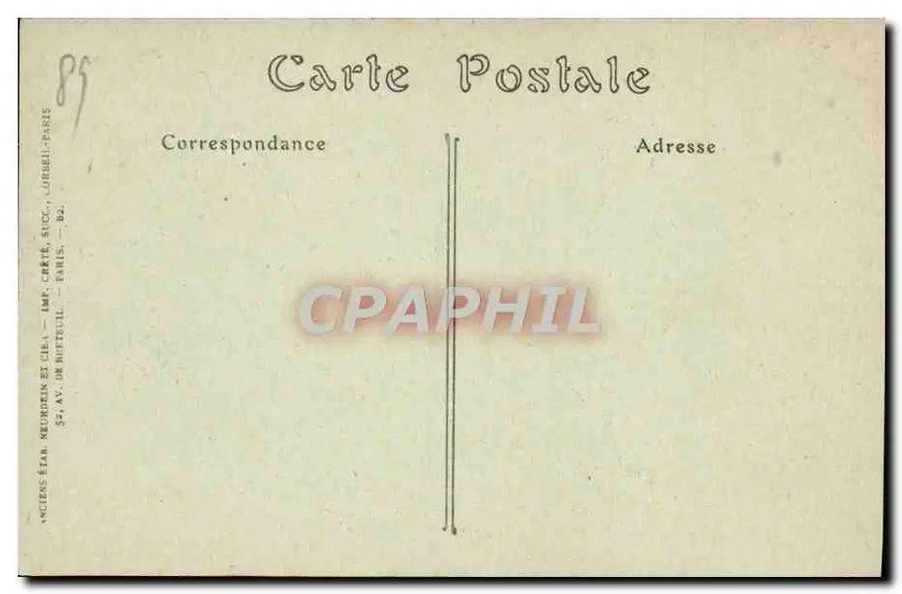 La Ferté-Loupière — Eine Heilige in Gebet — Wandmalereien (15. Jahrhundert) — Camille Loup, Verlag - Rückseite