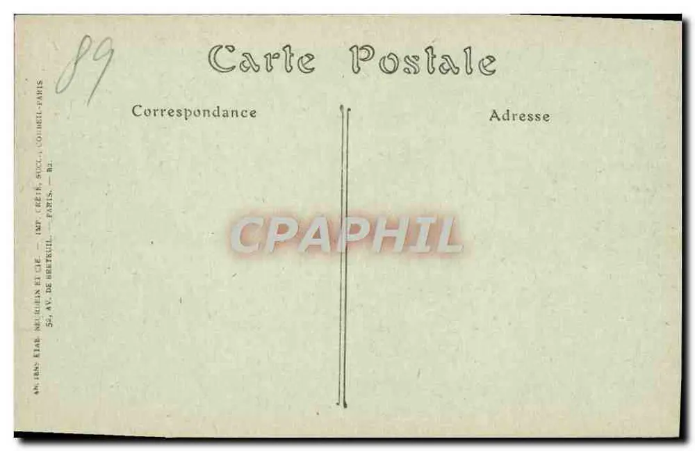 La Ferté-Loupière — Kirche — Wandmalereien (15. Jahrhundert), « Die Totentanz » — Verlag Camille Loup - Rückseite