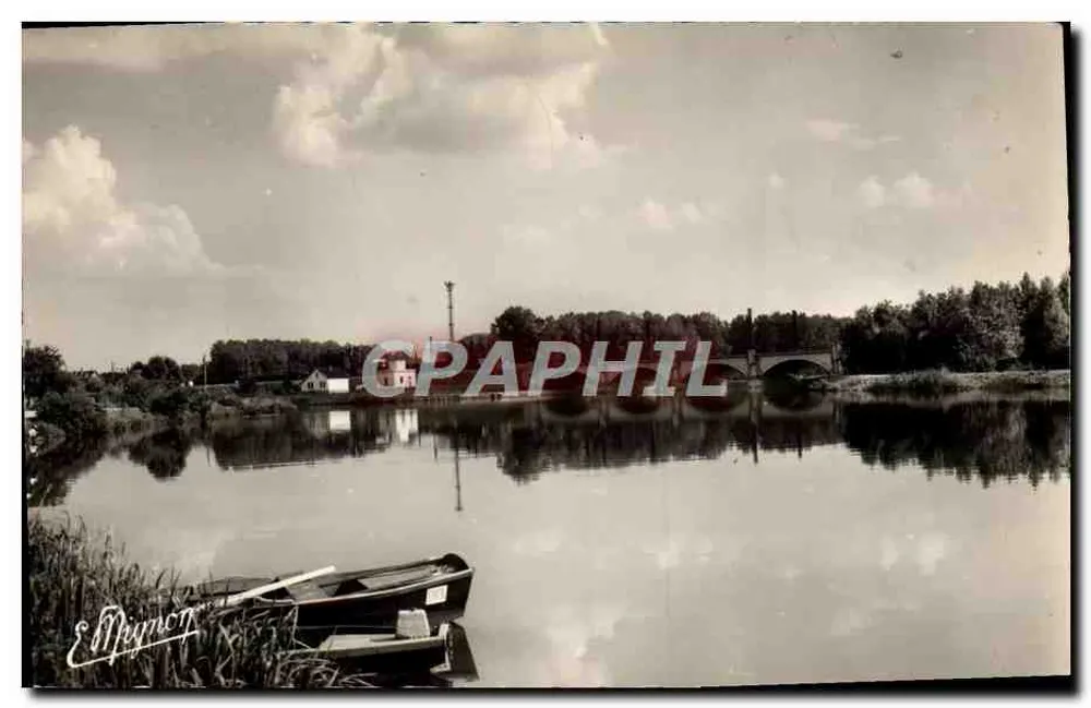 Die Ufer der Yonne — Die Eisenbahnbrücke — Edition E. Mignon, Villeneuve-la-Garenne - Vorderseite
