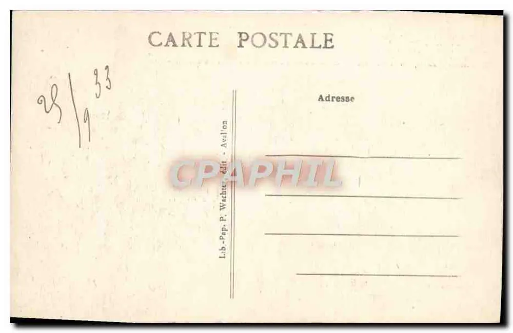 Pierre-Perthuis — Die beiden Brücken — Lib. Pap. P. Wachter, Verlag Avelon - Rückseite