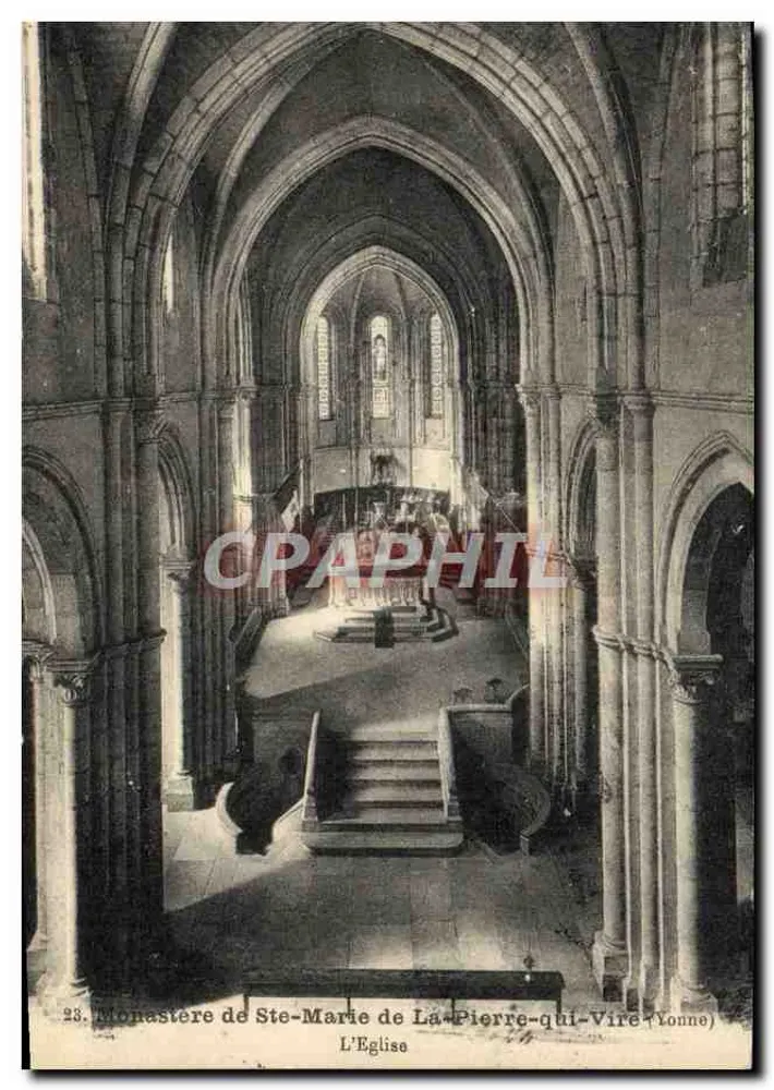 Kloster Ste-Marie de La-Pierre-qui-Vire (Lonne) — Die Kirche — Imp. Phot. A. Boulotier, Noyelles - Vorderseite