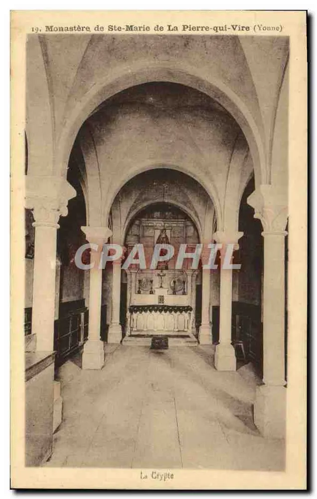Kloster Ste-Marie de La Pierre-qui-Vire (Yonne) — Die Krypta — Henri Badet, Toulouse - Vorderseite