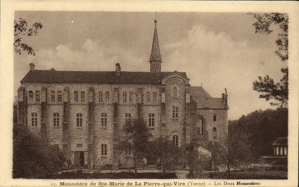 Kloster Ste-Marie de La Pierre-qui-Vire (Yonne) — Die beiden Klöster — n°15 - Vorderseite