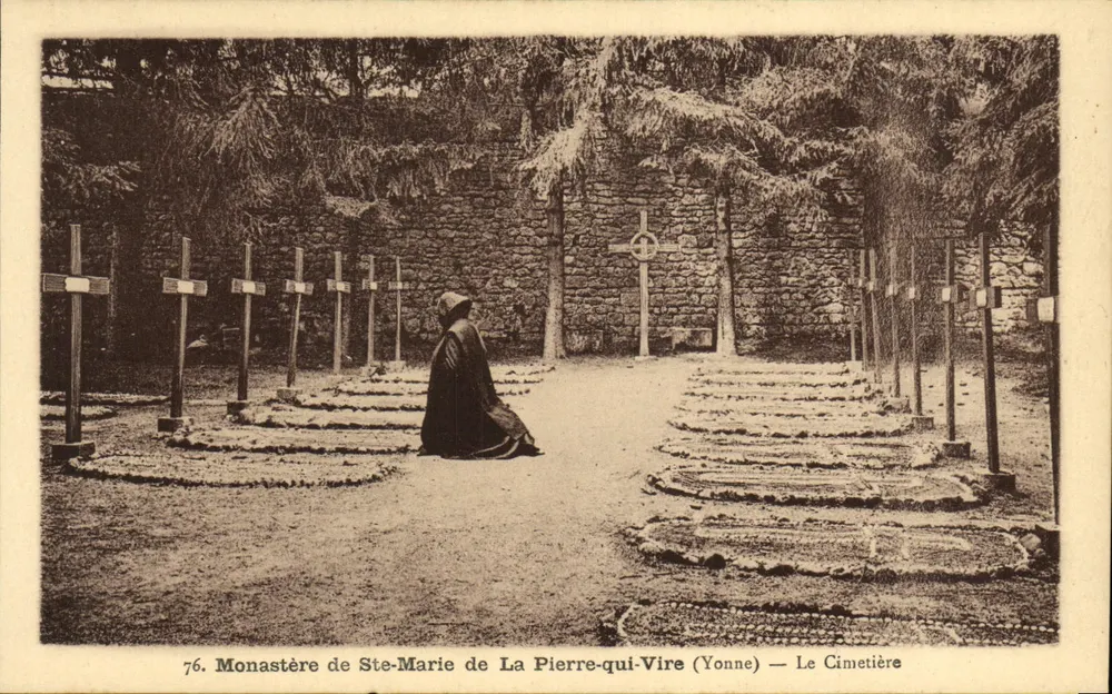 Kloster Ste-Marie de La Pierre-qui-Vire (Yonne) — Der Friedhof — n°76 - Vorderseite