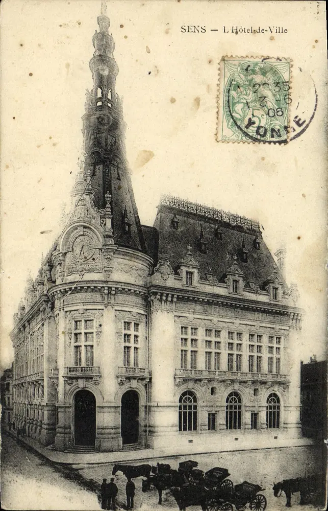 Sens — Hotel-de-Ville — Editor não identificado, número de série não visível - Frente