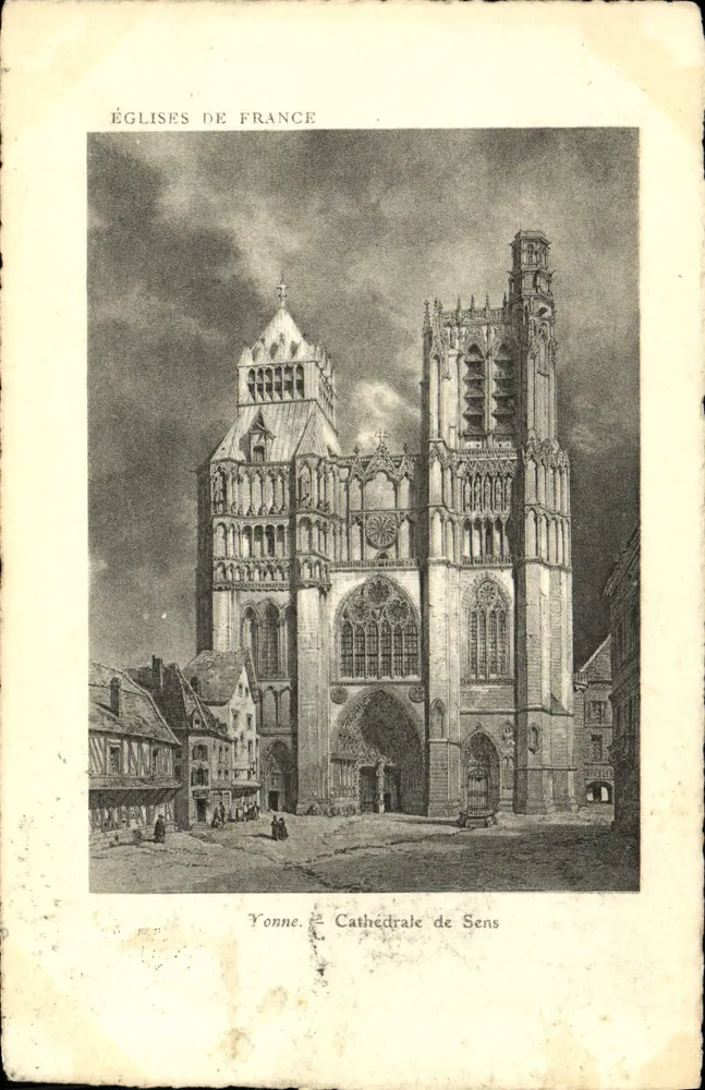 Catedral de Sens — Yonne — Igrejas da França - Frente