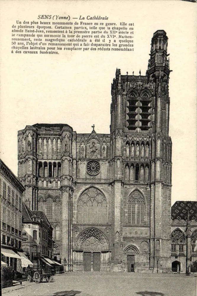Sens (Yonne) — A Catedral — Editor não identificado - Frente