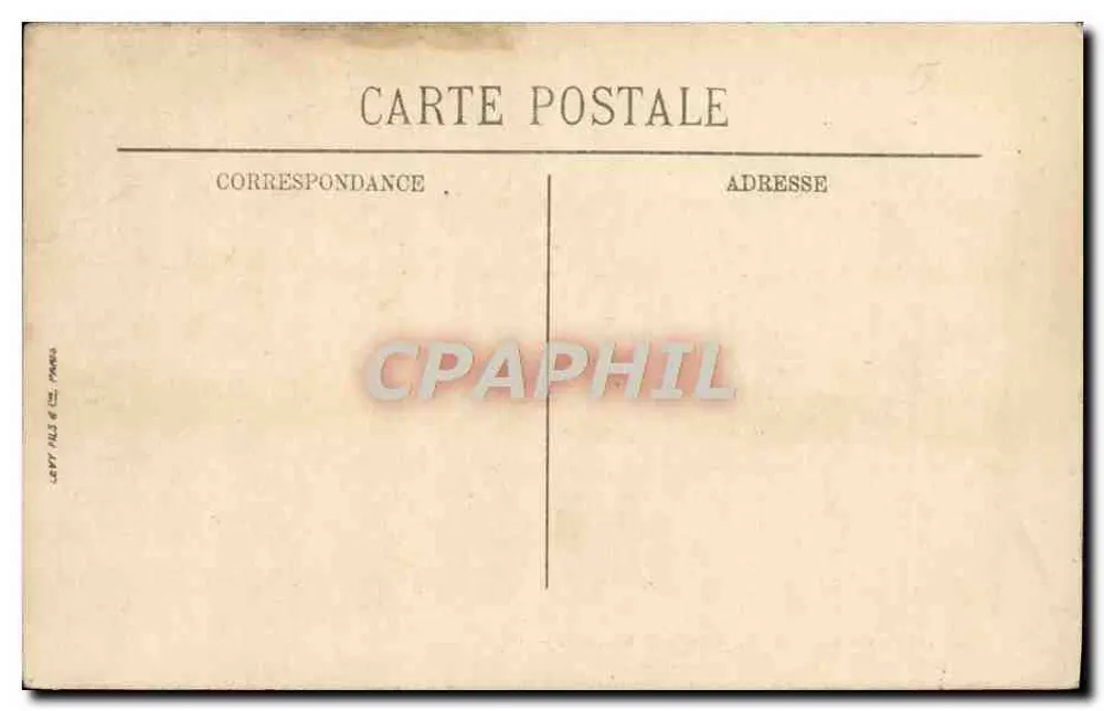 Sens — Grande Cour de la Caserne Gémaux — G. P. - Verso