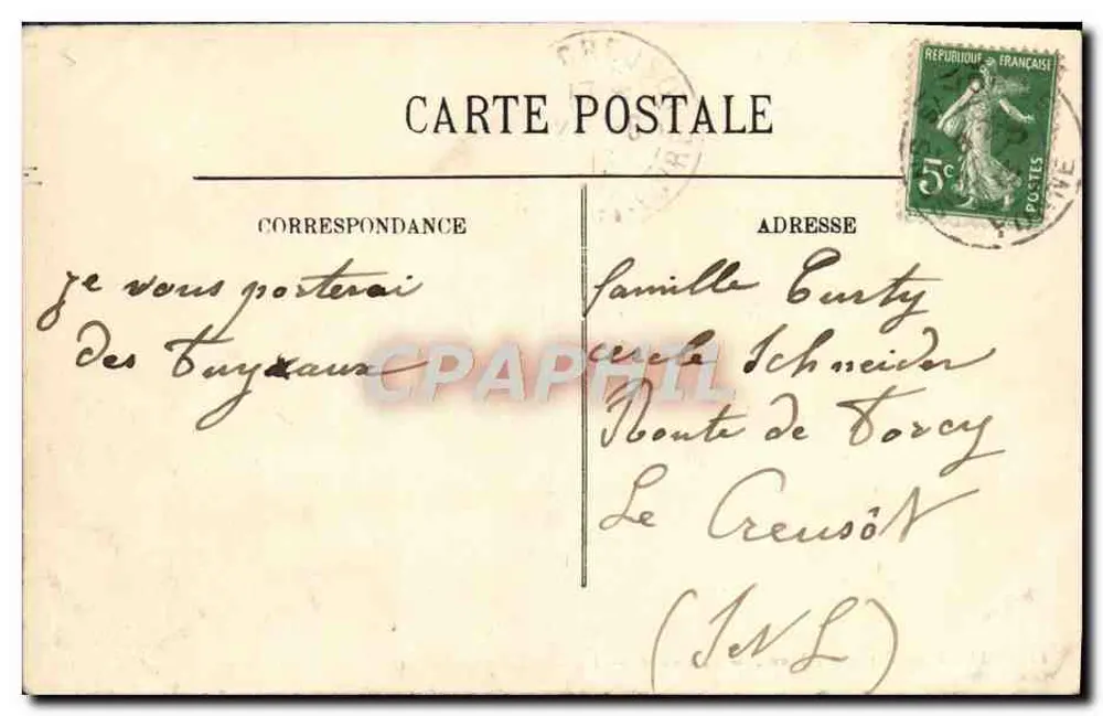 SENS — Margens do rio Yonne — Le Châtel — LL. — N° 112 - Verso