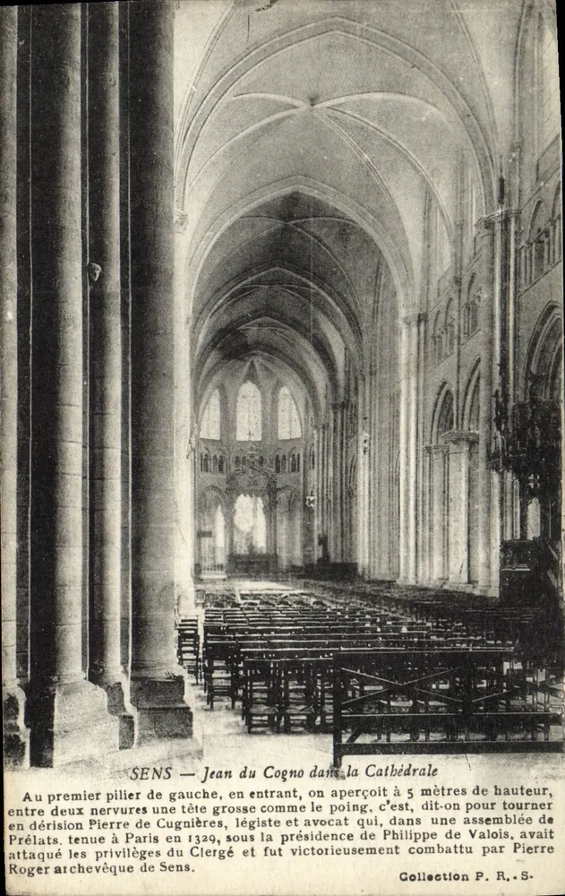 Sens — Jean du Cogno in der Kathedrale — Sammlung P. R. S. - Vorderseite