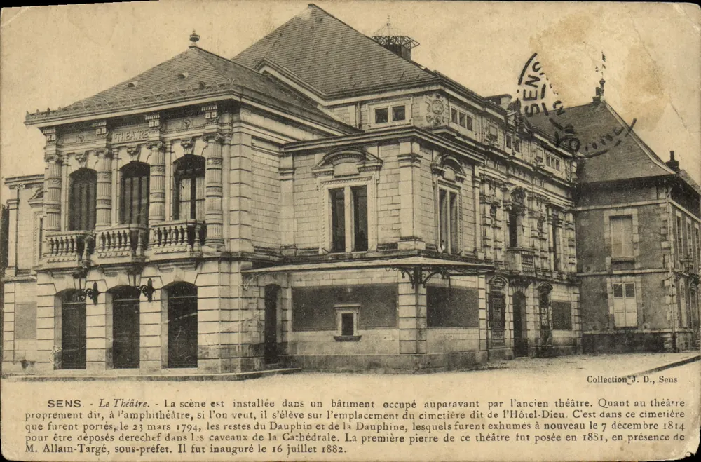 Sens — Le Théâtre — Éditeur : Collection J. D., Sens - Frente
