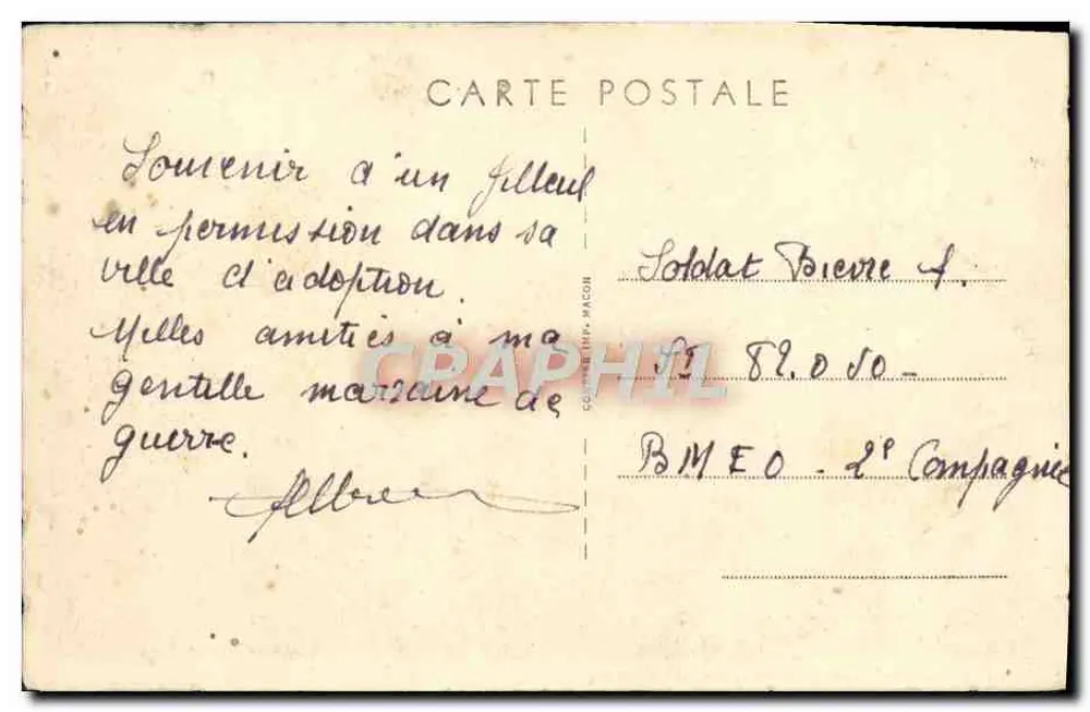 Sens (Yonne) — Vista geral tirada de St-Bond — Editor: C. Macor - Verso
