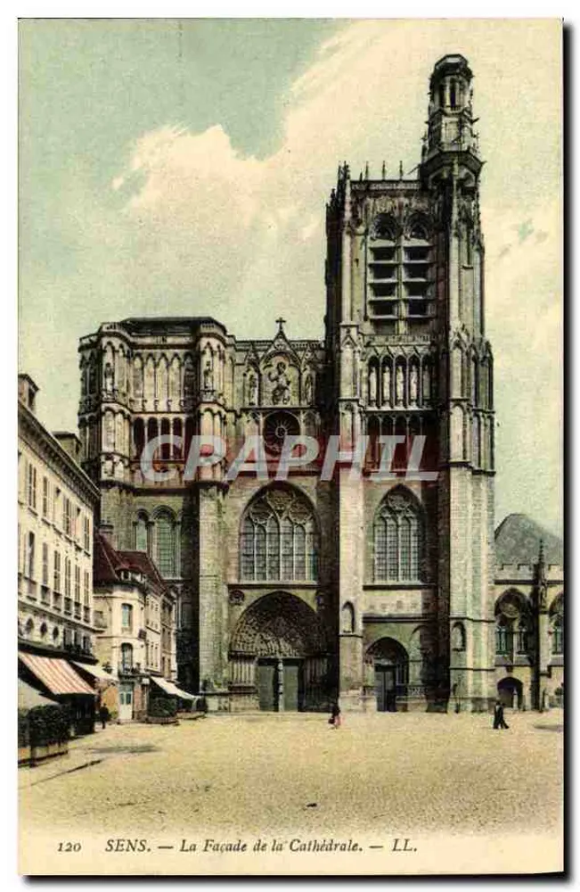 SENS — A Facha da Catedral — LL. — n° 120 - Frente