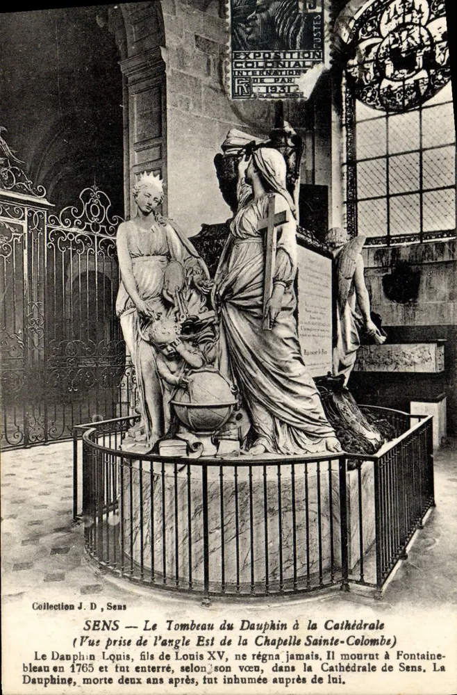 Sens — Das Grab des Dauphins in der Kathedrale (Chapelle Sainte-Colombe) — Sammlung J. D. Sens - Vorderseite