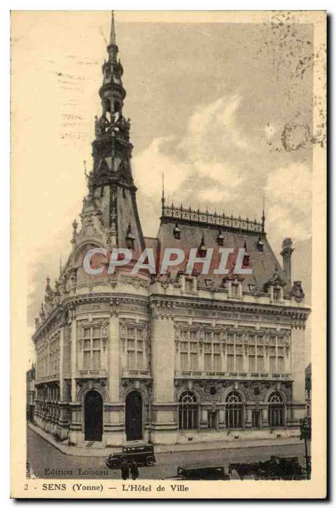 Sens (Yonne) — L'Hôtel de Ville — Édition Loiseau n°2 - Frente