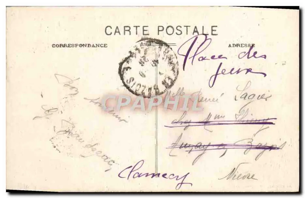 Quarré-les-Tombes (Yonne) — La Roche des Fées — Unbekannter Verlag, Nr. 514 - Rückseite