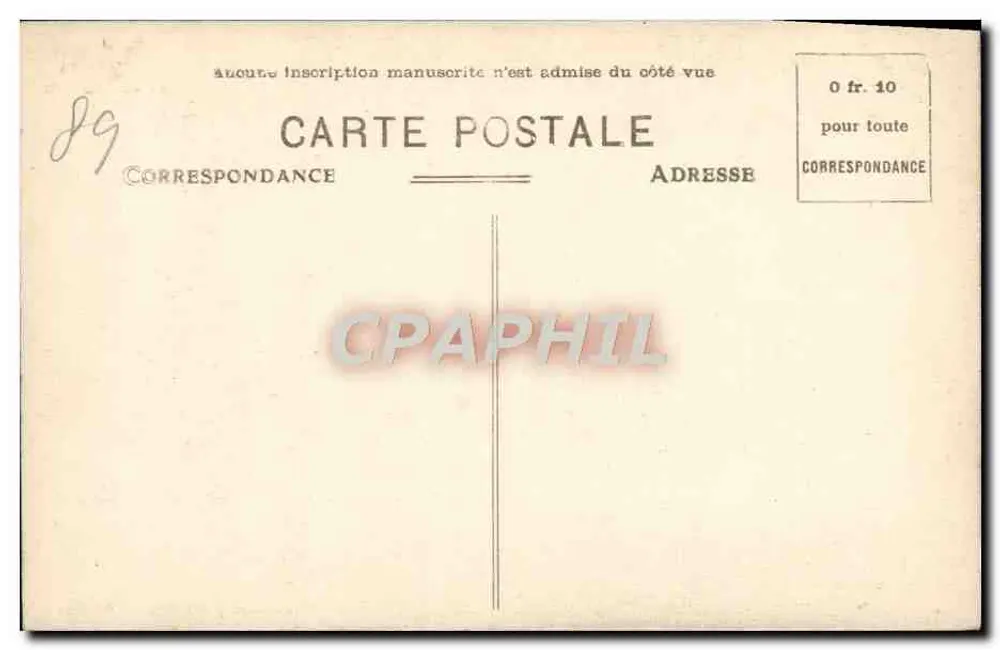 St-Fargeau (Yonne) — Die Wasserstelle des Schlosses — Ansichtskarte - Rückseite