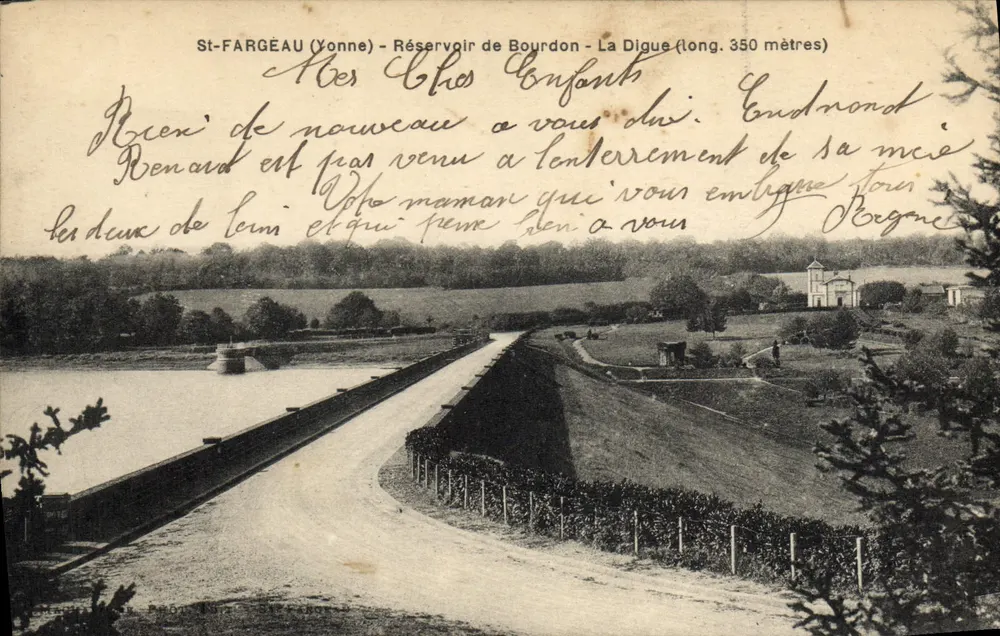 St-FARGÉAU (Yonne) — Reservoir Bourdon — Die Schleuse (Länge 350 Meter) - Vorderseite