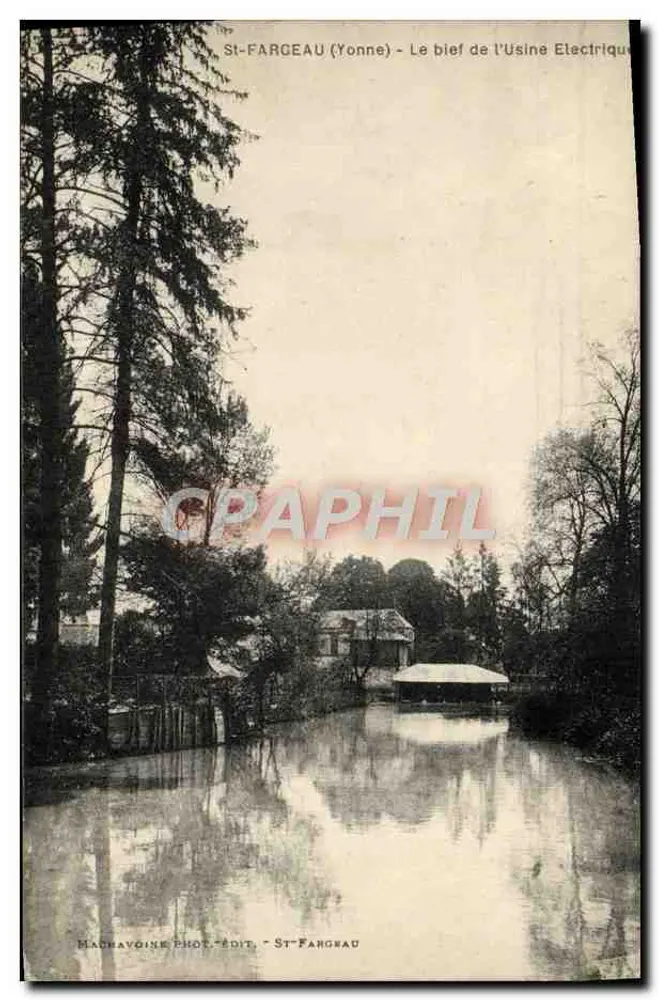 St-Fargeau (Yonne) — Der Kanal der Elektrizitätsfabrik — Machavoine Phot. - Verlag - St-Fargeau - Vorderseite