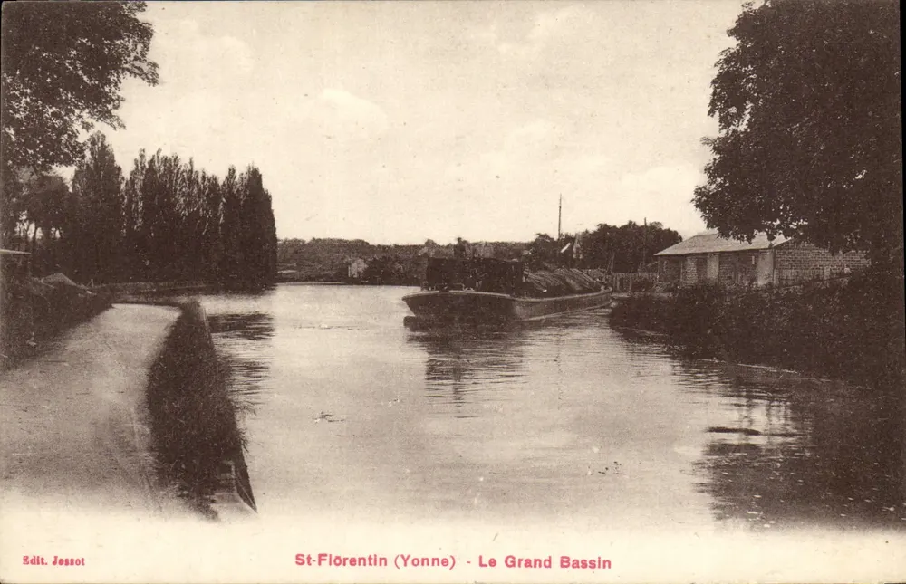St-Florentin (Yonne) - Der Große Bassin — Verlag Jossot - Vorderseite
