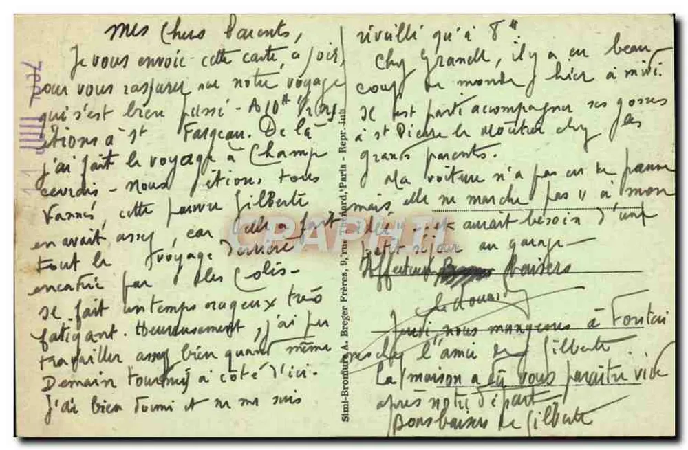 St-Florentin (Yonne) - Der Große Bassin — Verlag Jossot - Rückseite