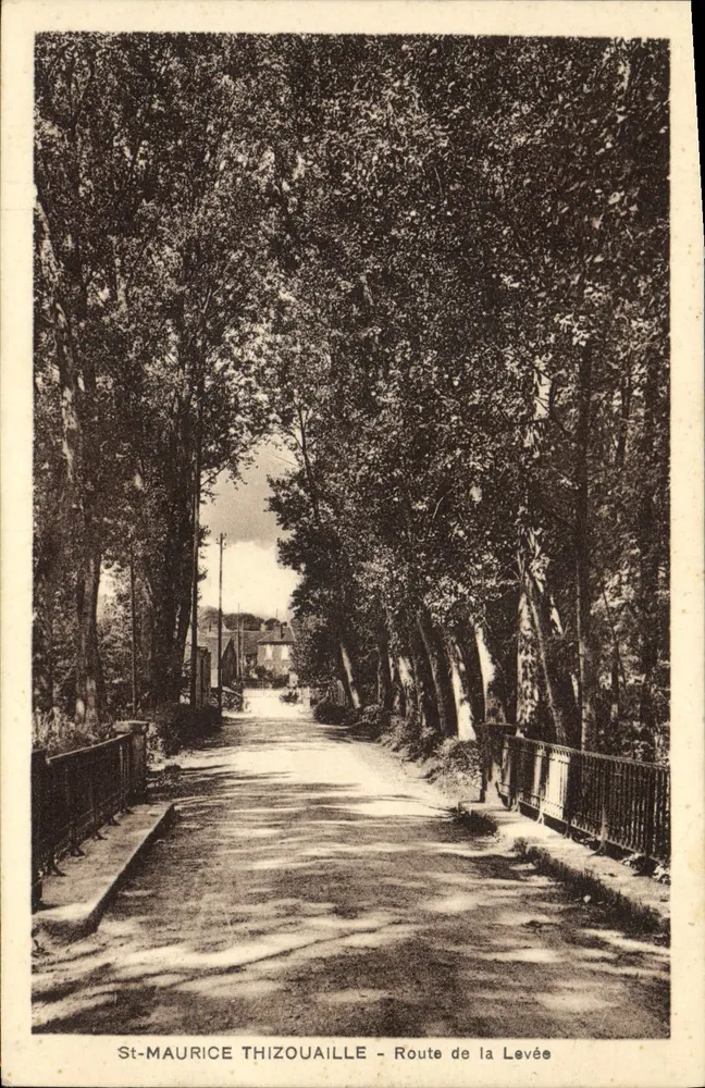 St-Maurice Thizouaille — Route de la Levée — Verlag Chanoirat - Vorderseite