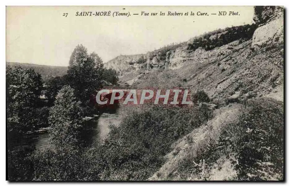Saint-Moré (Yonne) — Blick auf die Rocbers und die Cure — ND Phot. - Vorderseite