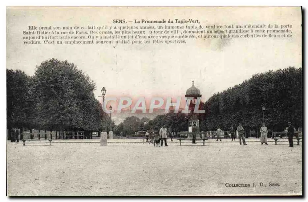 Sens — A Promenade du Tapis-Vert — Coleção J. D., Sens - Frente