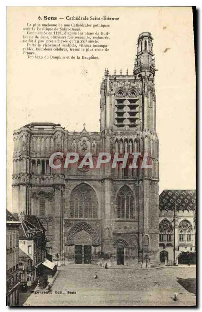 Sens — Catedral de São Etienne — Editor: Ligureneu, Sens - Frente