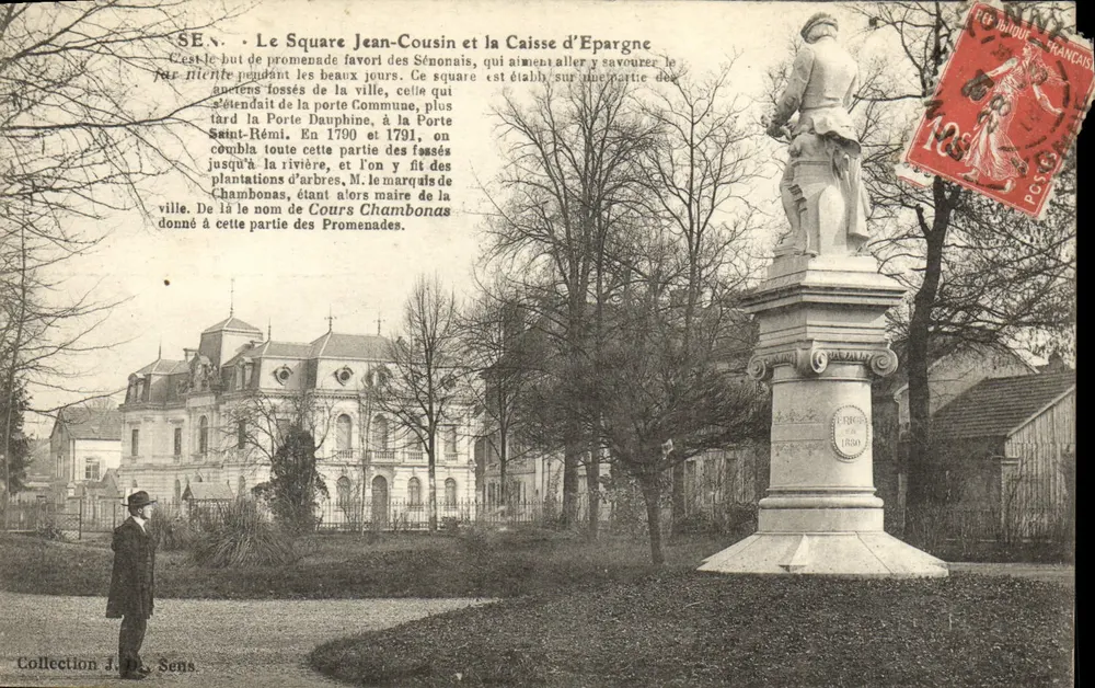 Sens - Square Jean-Cousin und die Sparkasse — Sammlung J. Da. Sens - Vorderseite