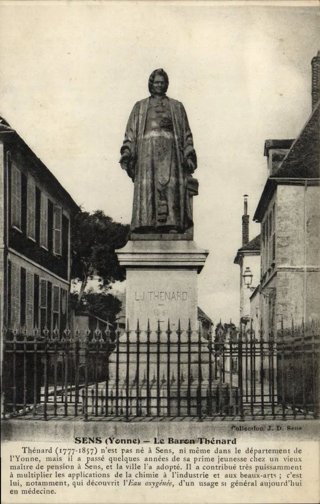 Sens (Yonne) — O Barão Thénard — Coleção J. D. Sens - Frente