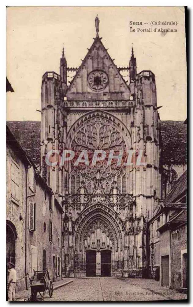 Sens -- (Catedral) O Portal de Abraham - Frente