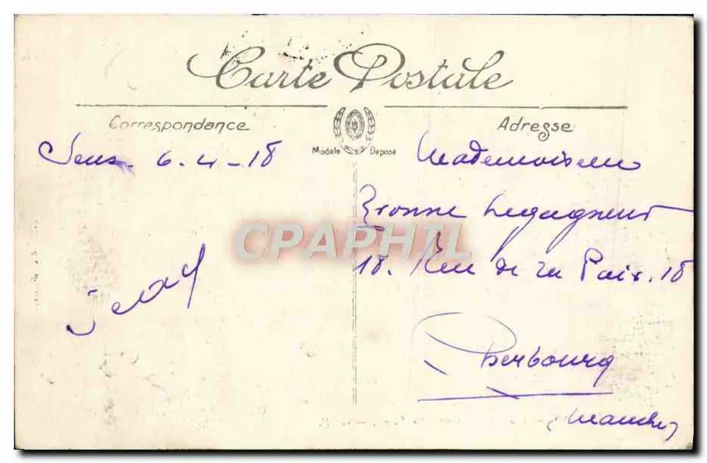 Sens — Quais da Yonne (lado Cidade) — G. P. - Verso