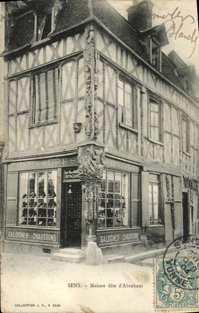SENS - Casa chamada de Abraham — Galochas Chaussons — editor Coleção J. D., A SENS - Frente