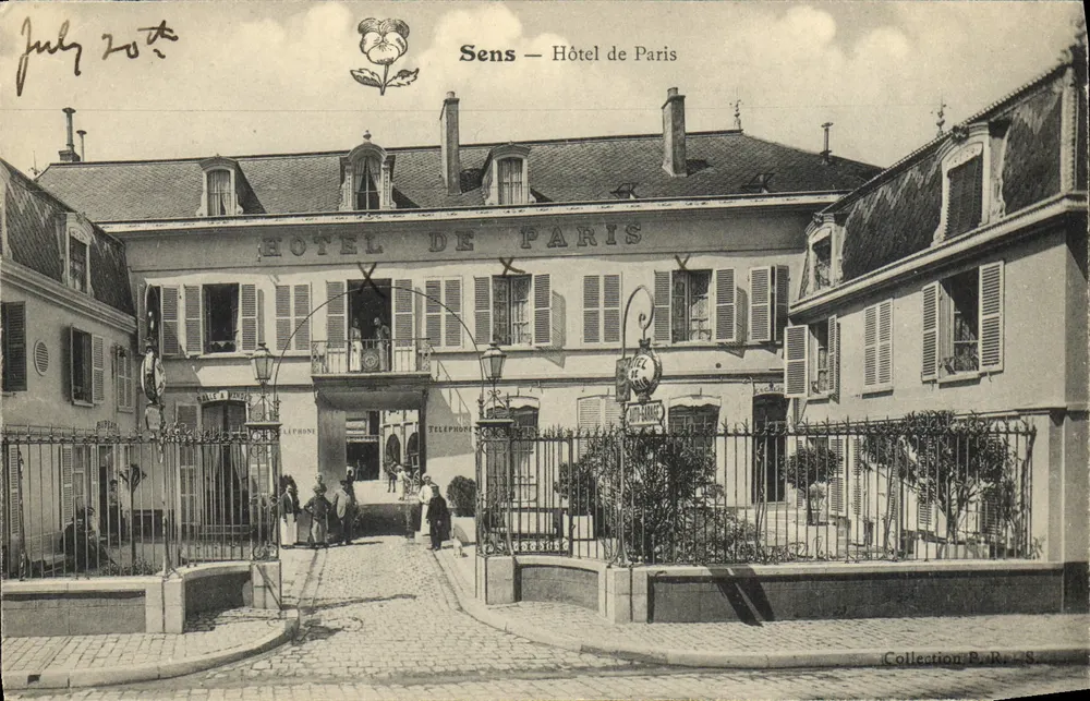 Sens — Hotel de Paris — Coleção B. R. S. - Frente